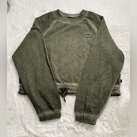 Vans Womens Retreat Long Sleeve Raglan Fleece Crew, size XS - Picture 9 of 12